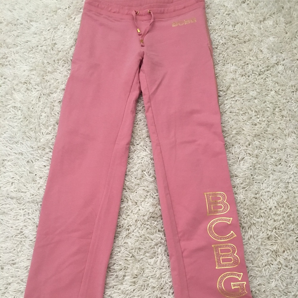 BCBG pink sweat pants